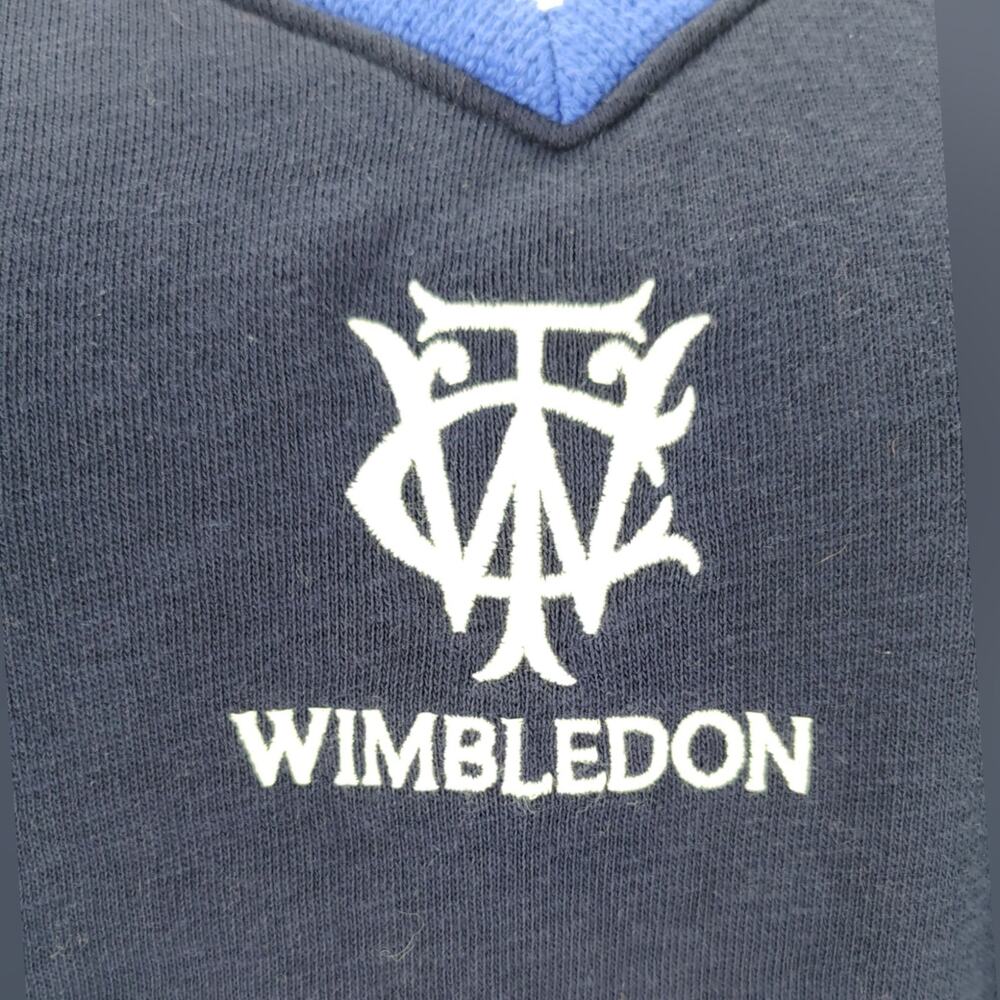 Polo Ralph Lauren Wimbledon 2026 Hybrid Cable Knit Sweatshirt Navy Small - Picture 15 of 16